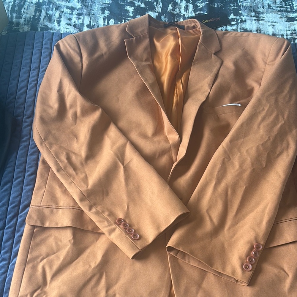 Tan Sport Coat with Classic Tailored Cut